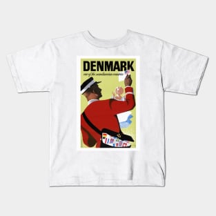 Denmark One of the Scandinavian Countries Vintage Poster Kids T-Shirt